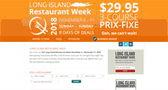 Desktop Screenshot of longislandrestaurantweek.com